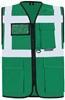 Korntex KX802 Executive Multifunctional Safety Vest Berlin - Green - 3XL - thumbnail
