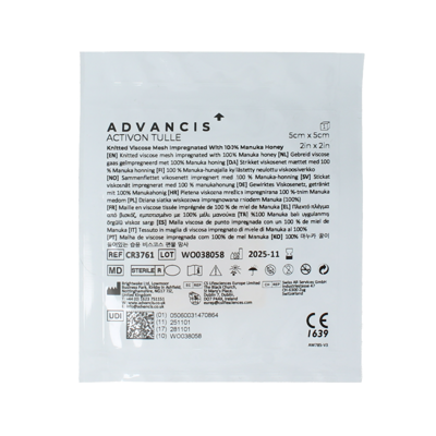 Advancis Activon manuka gaasverband 5 x 5 1 Stuks