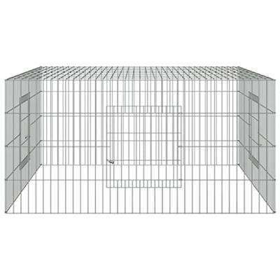 VidaXL Konijnenkooi 110x110x55 cm gegalvaniseerd ijzer