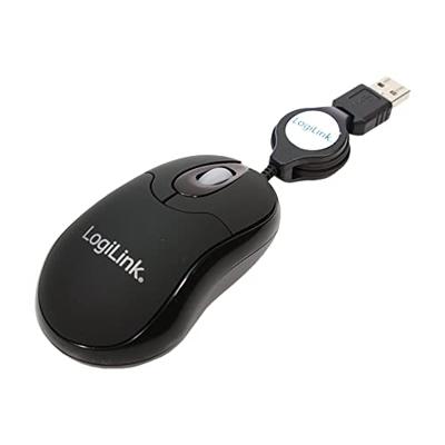 LogiLink ID0016 Muis USB Optisch Zwart 3 Toetsen 800 dpi Kabelinvoer LogiLink ID0016 Muis USB Optisch Zwart 3 Toetsen 800 dpi Kabelinvoer