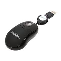 LogiLink ID0016 Muis USB Optisch Zwart 3 Toetsen 800 dpi Kabelinvoer - thumbnail