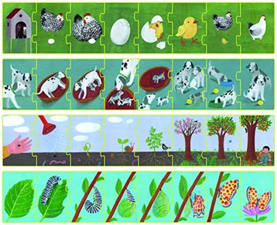 Clementoni legpuzzel Sequence boerderij 4 x 8 stukjes