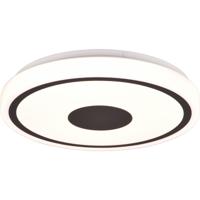 LED Plafondlamp Mat Zwart 16W - Warm Wit 3000K - Rond Kunststof - thumbnail