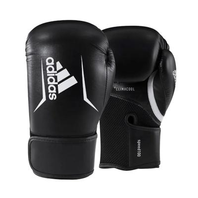 Adidas Speed 100 bokshandschoenen (Kleur: zwart/wit, Maat bokshandschoen: 14 Oz)
