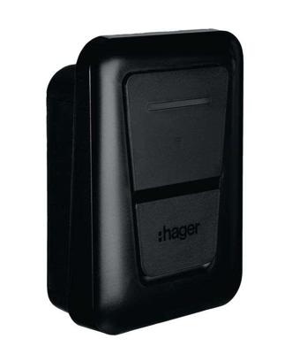 EVCS Hager witty one 11 kW 3f RFID Bluetooth-laadstation met T2-aansluiting