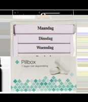 JVDL Pillendoos week 4 vakken per dag wit - thumbnail