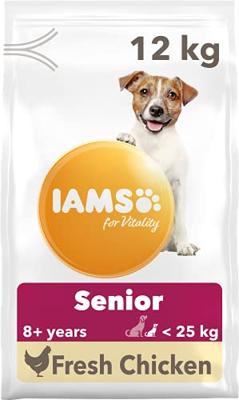 Iams for Vitality Senior Small & Medium met kip hondenvoer 2 x 12 kg