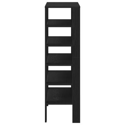 VidaXL Schoenenrek 61x32x105 cm bewerkt hout zwart VidaXL Schoenenrek 61x32x105 cm bewerkt hout zwart