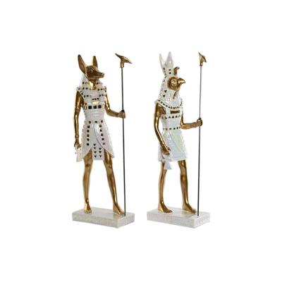 Decoratieve figuren Home ESPRIT Wit Gouden Hars Orientaals Egyptenaar 7 x 11,5 x 36 cm (2 Stuks) Decoratieve figuren Home ESPRIT Wit Gouden Hars Orientaals Egyptenaar 7 x 11,5 x 36 cm (2 Stuks)