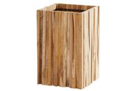 Plantenbak Miguel vierkant medium teak 45 x 45 cm. (H 70cm.) | 4 Seasons Outdoor - thumbnail