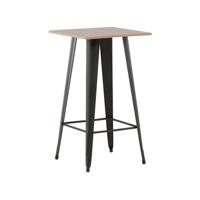 Nohr Vierkante Bartafel 'Jerae' 60 x 60cm, kleur Walnoot/Zwart - thumbnail