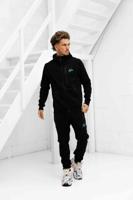 Malelions Sport Counter Hooded trainingspak Zwart/lichtblauw - Maat S - Kleur: LichtblauwZwart | Soccerfanshop - thumbnail