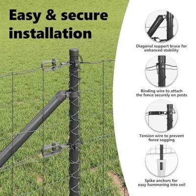 VidaXL Hek met paal grijs 0,6 x 10 m staal en pvc