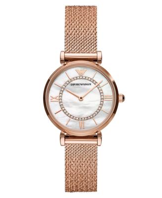 Emporio Armani dameshorloge met Rosegoudkleurige roestvrijstalen gaasband 32 mm AR11320 Emporio Armani dameshorloge met Rosegoudkleurige roestvrijstalen gaasband 32 mm AR11320