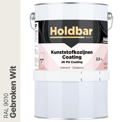 Holdbar Kunststofkozijnen Coating Gebroken Wit (RAL 9010) 2,5 Kg Holdbar Kunststofkozijnen Coating Gebroken Wit (RAL 9010) 2,5 Kg