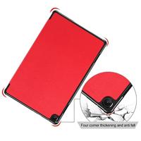 Lunso - Lenovo Tab M10 Gen 3 (3e generatie) - Tri-Fold Bookcase hoes - Rood - thumbnail
