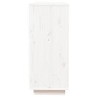 Dressoir 110,5x35x80 cm massief grenenhout wit - thumbnail