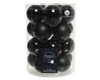 Kerstballen glas d6 cm zwart 20st kerst Decoris - Decoris - thumbnail