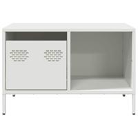 Salontafel 68,5x50x43,5 cm koudgewalst staal wit - thumbnail
