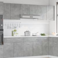 Hangkast 80x31x60 cm bewerkt hout betongrijs - thumbnail