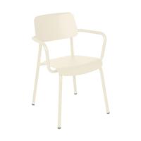 Fermob Studie tuinstoel met arm Beige Latte - thumbnail