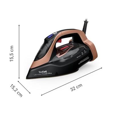 Tefal FV9E50 Ultimate Power Pro Stoomstrijkijzer Zwart/Koper