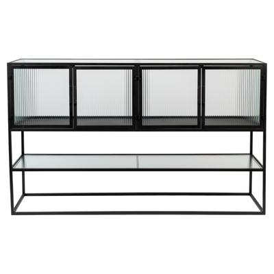Dutchbone Dressoir 'Boli' Glas en metaal, 150cm Dutchbone Dressoir 'Boli' Glas en metaal, 150cm