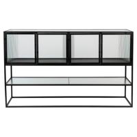 Dutchbone Dressoir 'Boli' Glas en metaal, 150cm - thumbnail