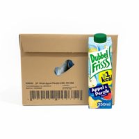 DubbelFrisss 1kcal appel perzik pak (8x 350ml) - thumbnail