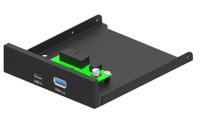 Gembird FDI3-U3C-01 geheugenkaartlezer USB Intern Zwart - thumbnail