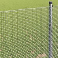 VidaXL Gelaste draadhek zilver 1.2 x 10 m - thumbnail