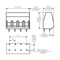 Weidmüller 1226260000 Klemschroefblok 16 mm² Aantal polen 8 Zwart 20 stuk(s) - thumbnail