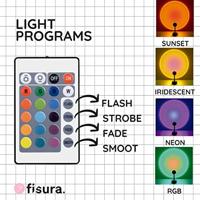 Zonsondergang lamp - Zwart - thumbnail