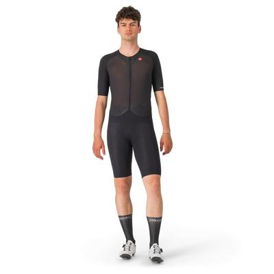 Castelli sanremo speed suit korte mouw zwart heren M