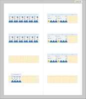 Bedrijfsverdeler 12 lichtgroepen 16A aardlekautomaten 6 krachtgroepen 3N kast 80A Gacia Pro - thumbnail