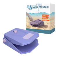 Coolpets Splash Water Fountain Lila - thumbnail