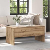 Salontafel artisanaal eikenkleurig 102 x 50,5 x 46,5 cm - thumbnail