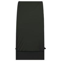 Ligbed met rond dak 211x57x140 cm poly rattan zwart - thumbnail