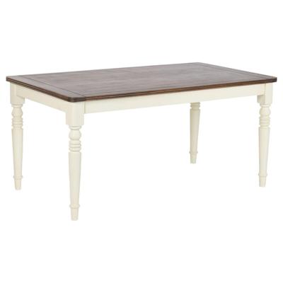 Eettafel Home ESPRIT Bruin Crème Mangohout Hout MDF 160 x 90 x 76 cm