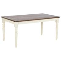 Eettafel Home ESPRIT Bruin Crème Mangohout Hout MDF 160 x 90 x 76 cm - thumbnail