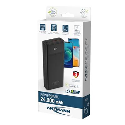 Ansmann PB322PD Powerbank 24.000 mAh QuickCharge 3.0 22,5W