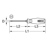 KS Tools 153.1005 Platte schroevendraaier - thumbnail