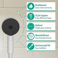 Hansgrohe Handdouche Pulsify Select S 3jet Relaxation EcoSmart 10.5 cm Mat Wit - thumbnail