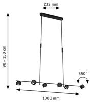 Paulmann Pane 79783 LED-hanglamp 36 W Zwart - thumbnail