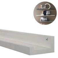 WOOOD wandplank studio mist 120 cm | 4 stuks - thumbnail