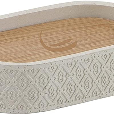 Zeephouder Sapho Afrodite Vrijstaand 12.8x8.4x3 cm Beton Beige Sapho