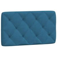 Bedframe met LED zonder matras fluweel blauw 140x190 cm - thumbnail