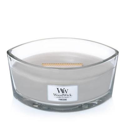 WoodWick ellipse candle fireside