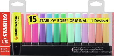 Stabilo boss original deskset pastel, 15st.