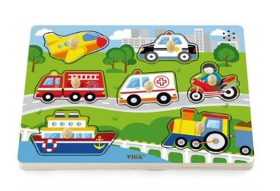 VIGA hout legpuzzel met geluid, transport, afm 33x22,5x3 cm, 1 stuk VIGA hout legpuzzel met geluid, transport, afm 33x22,5x3 cm, 1 stuk